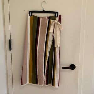 CUTE STRIPED WRAP SKIRT